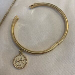 Kate Spade NY Sagittarius She Craves Adventure Charm Hinged Bangle Bracelet
